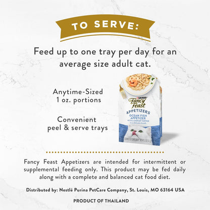 Purina Fancy Feast Grain Free Cat Complement Serving Suggestion