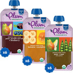 Plum Organics Stage 2 organic baby food variety pack front view