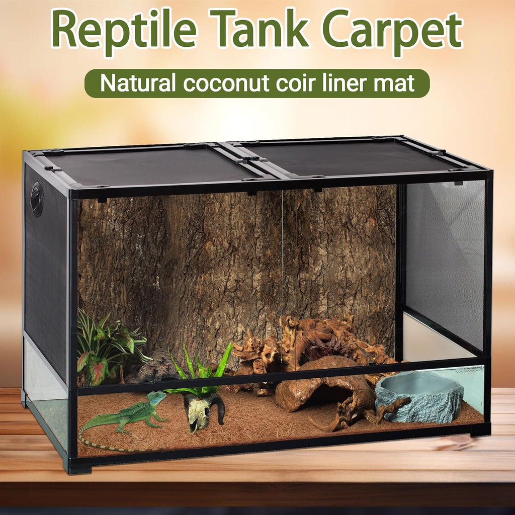ZeeDix 10 piece coco coir mat stack layout