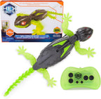 Hex Bots Wall Crawler Gecko front view with glowing LED eyes