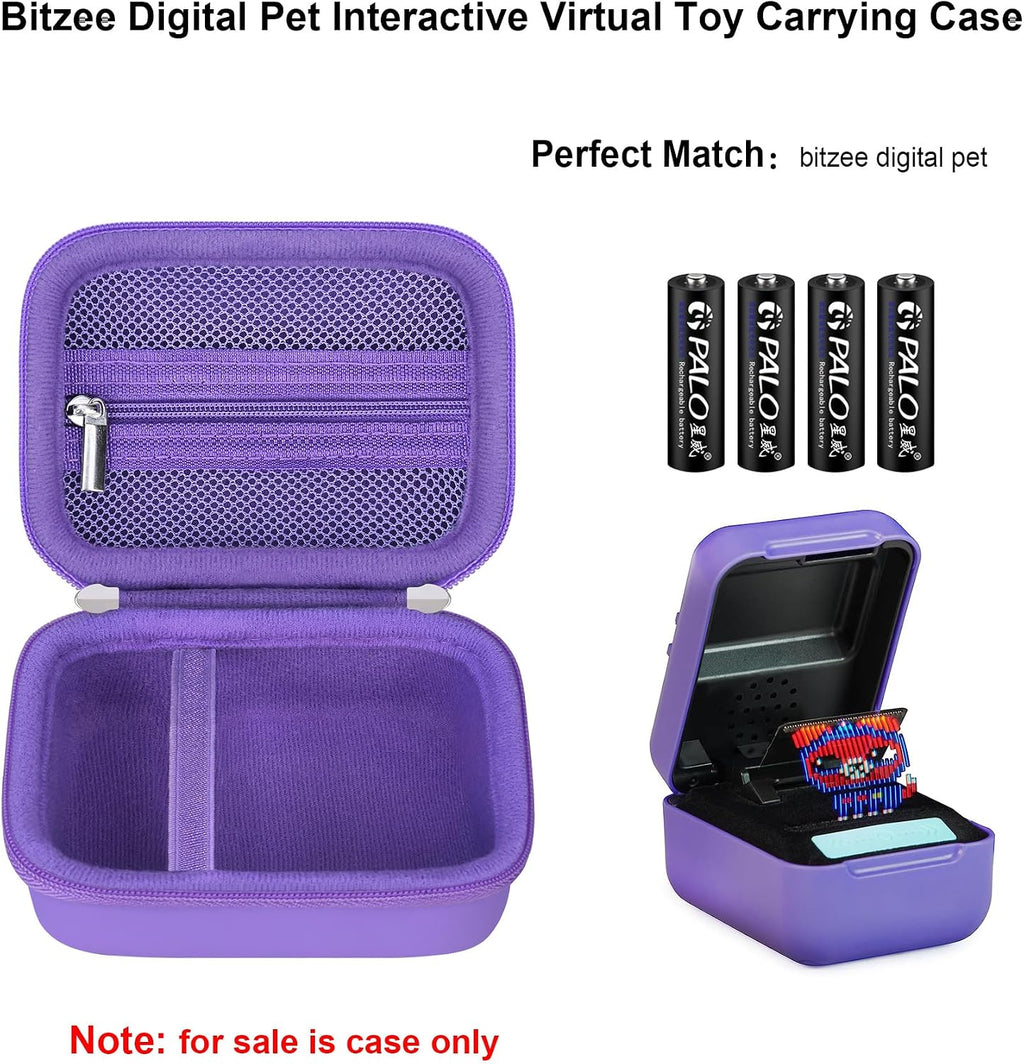 Elonbo Carrying Case for Bitzee Disney/Bitzee Magicals/Bitzee Interactive Toy Digital Pet, Bitzee Digital Virtual Toy Hard Travel Bag, Electronic Pets Toys Storage Cover Holder, Purple - Image 2