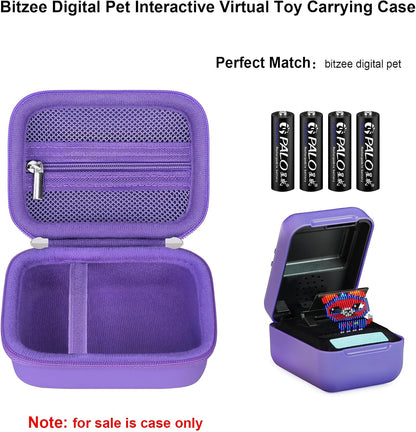 Elonbo Carrying Case for Bitzee Disney/Bitzee Magicals/Bitzee Interactive Toy Digital Pet, Bitzee Digital Virtual Toy Hard Travel Bag, Electronic Pets Toys Storage Cover Holder, Purple - Image 2