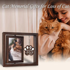 SHOW-YA pet remembrance frame rotating three hundred and sixty degrees with two different photos