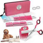 SCAREDY CUT Silent Pet Grooming Kit for Dog, Cat and All Pet Grooming - A Quiet Alternative to Electric Clippers for Sensitive Pets (Left-Handed Pink) - Image 10