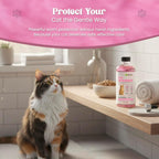 Chicken flavored liquid pet medicine by Shevat Vitamins for domestic felines