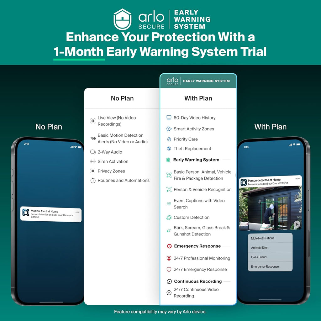 Two Arlo Essential 2K indoor security cameras side by side