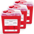 Alcedo Sharps Container front view medical grade biohazard disposal