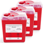 Alcedo Sharps Container front view medical grade biohazard disposal