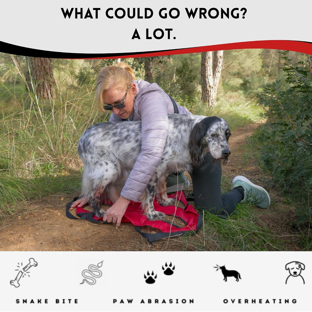 Fido Pro Airlift Ultra-Lite Dog Sling | Ultra-lite Sling Fit in Your Pocket & Bag | The solution for injury prevention and to assist Injured dogs | For Travel and Outdoor Adventures | Large(35-60 lbs) - Image 10
