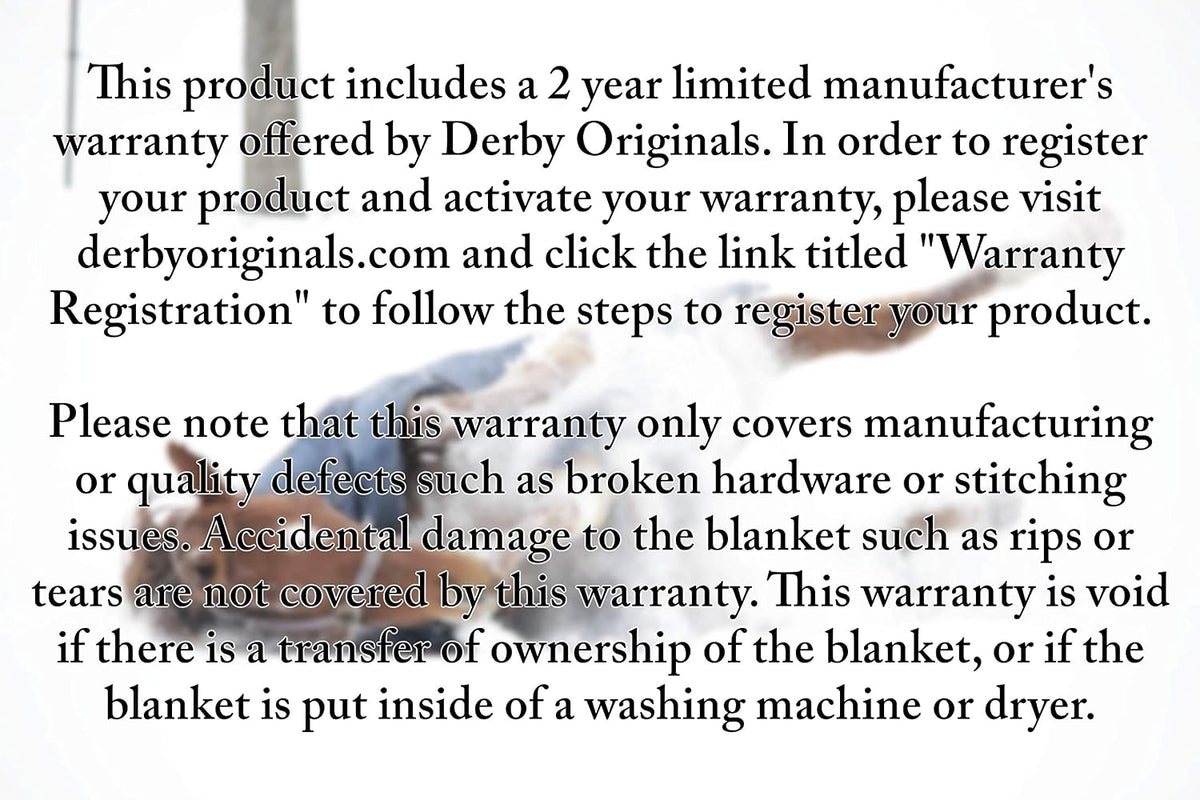 Authentic Derby Originals Nordic Tough blanket packaged with product labels