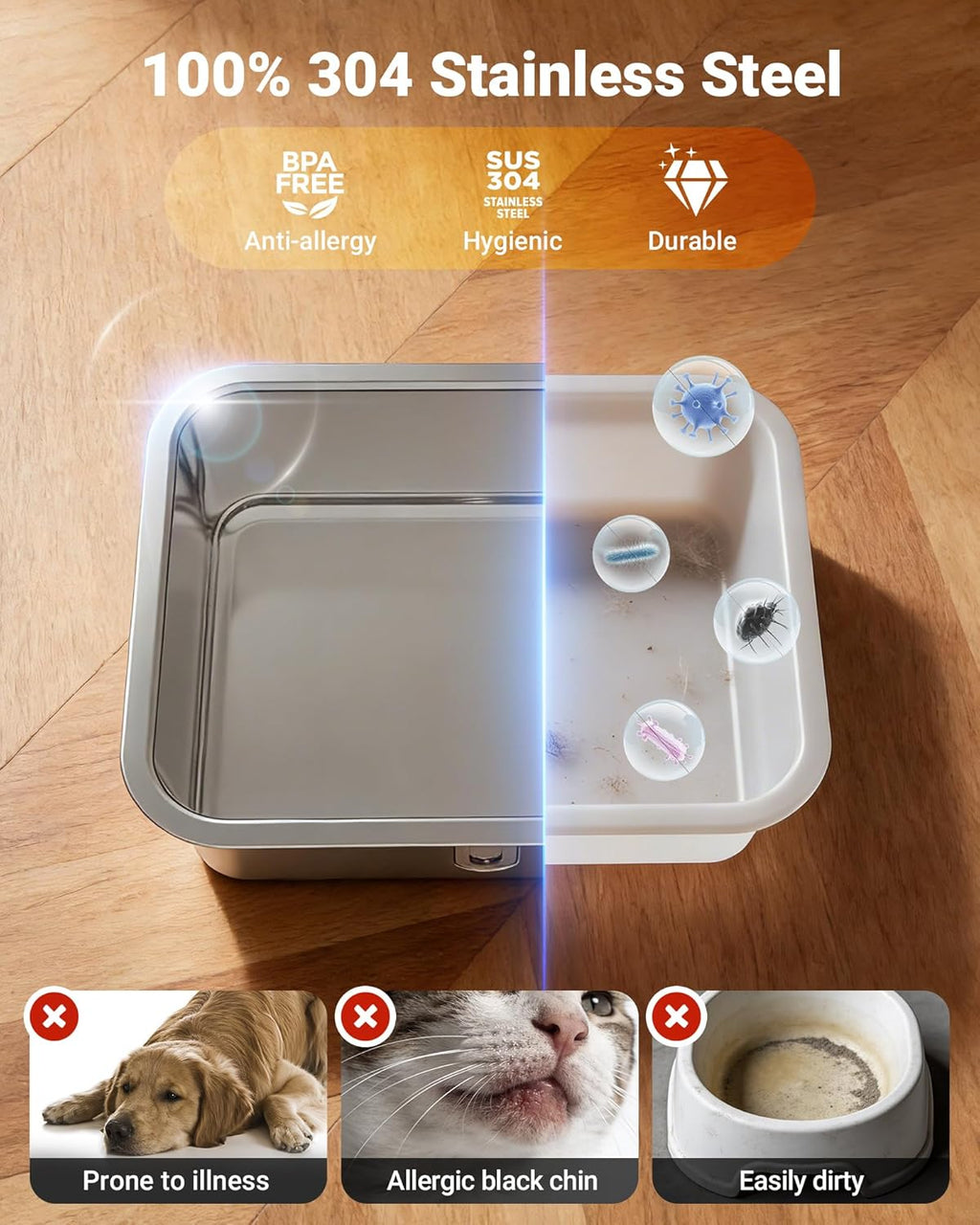 Automatic dog water fountain filtration system components