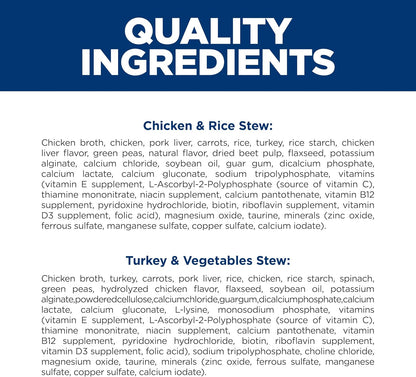 Hill's Science Diet healthy digestive support turkey stew wet dog food for sensitive stomachs
