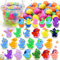 BicMan prefilled easter eggs front view showcasing the clear storage bucket filled with colorful plastic eggs