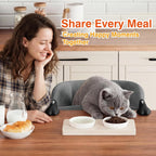 Foldable cat desk bed for easy storage and portability