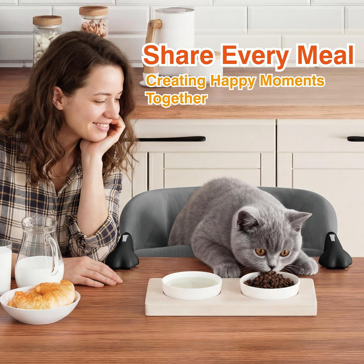 Foldable cat desk bed for easy storage and portability