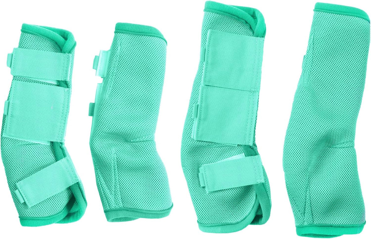 Horse Fly Boots Set of 4, Breathable Comfy Mesh Fly Boots for Horses, Non-Slip Horse Fly Leggings No More Stomping & Horsefly Nuisance Violet Full - Image 10