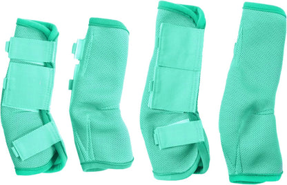 Horse Fly Boots Set of 4, Breathable Comfy Mesh Fly Boots for Horses, Non-Slip Horse Fly Leggings No More Stomping & Horsefly Nuisance Violet Full - Image 10