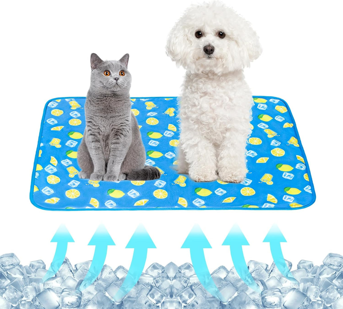 NACOCO Summer Pet Cooling Mat - Cat Dog Cushion Pad Sleeping Cool Sharks Comfortable Soft for Pets Kids and Adults (Grey Shark, S) - Image 15