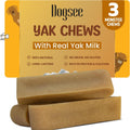 Dogsee Himalayan Yak Chews Monster XL three pack front view authentic long lasting dental treats