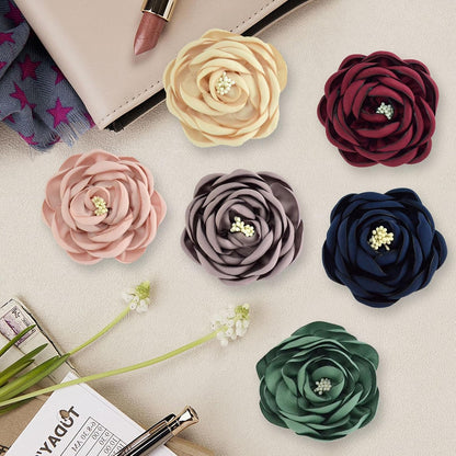 Six pieces of premium decorative flower charms for cat and dog collar styling