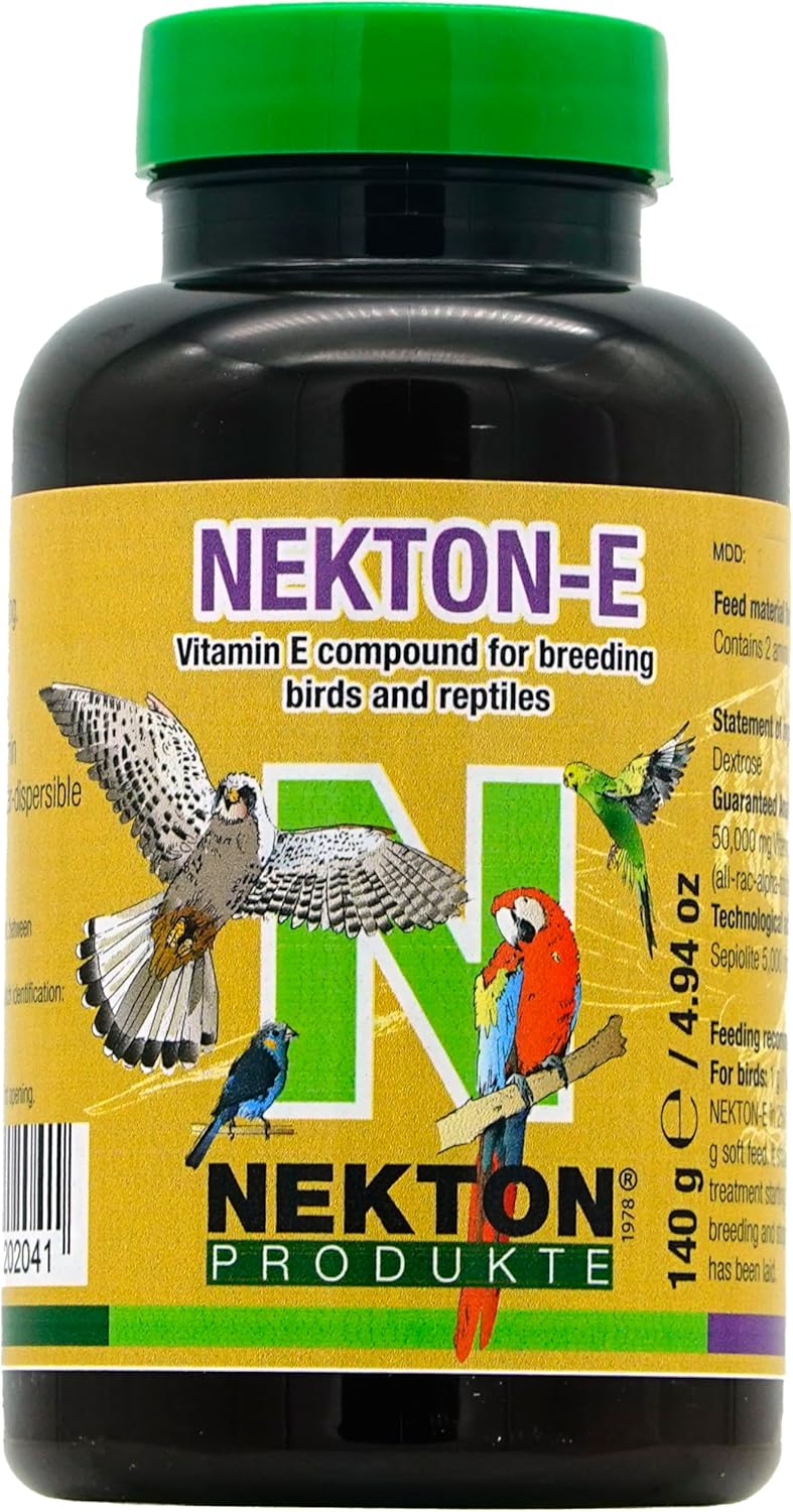 Nekton-E vitamin E supplement for birds and reptiles in natural lighting