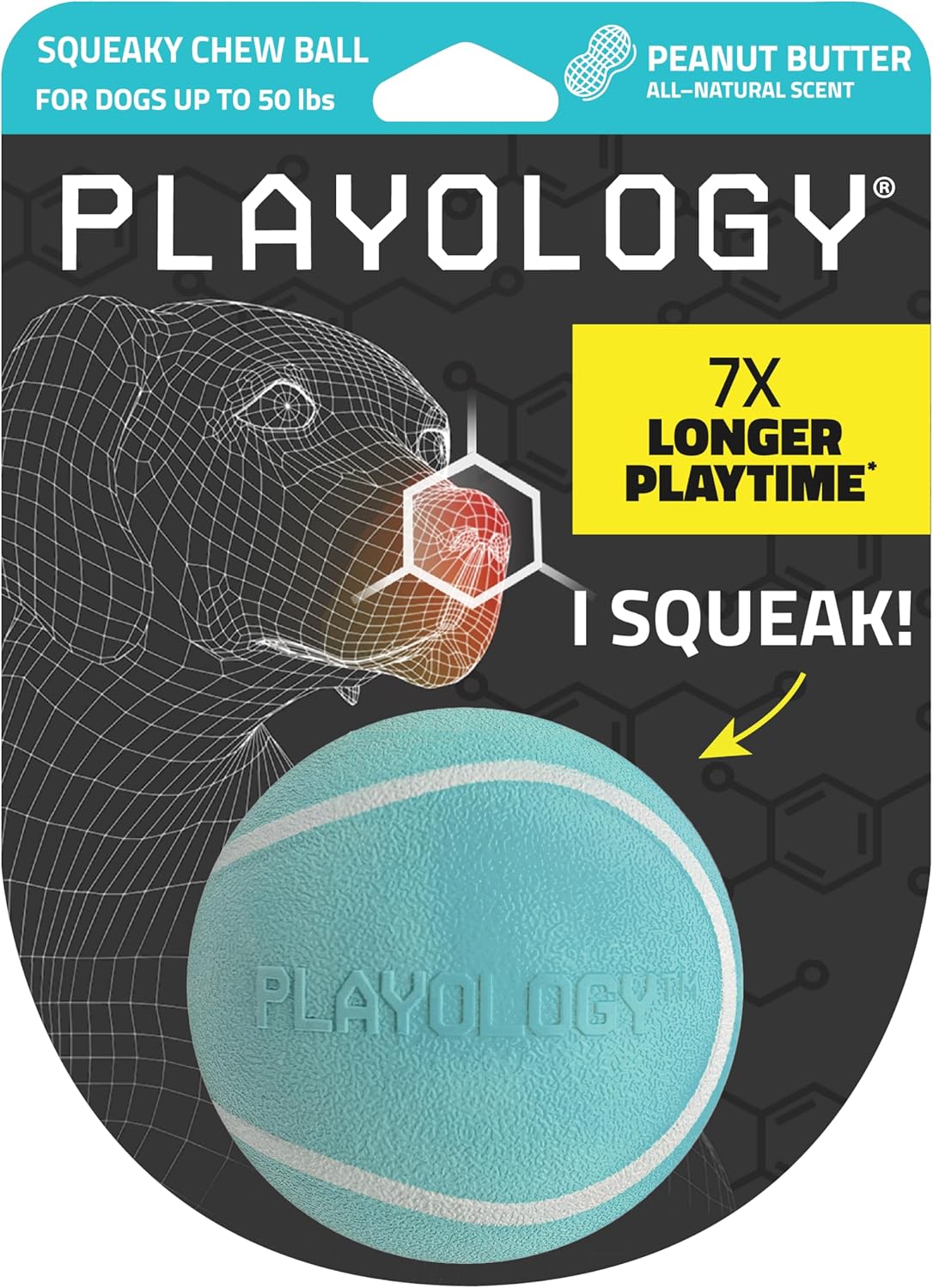 Playology Dog Toys | Squeaky Chew Ball for Large Dogs | Chicken Scented Jumbo Dog Ball | Bouncy Floating Chew Toys for Fetch - Image 13