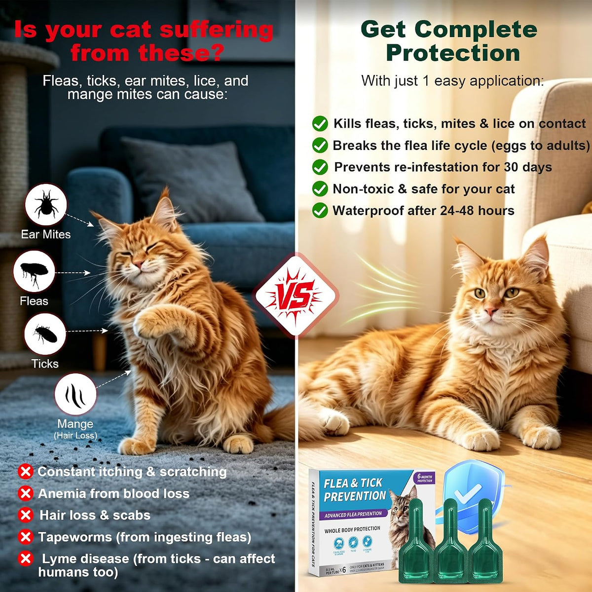 PetArmor topical spot on liquid application tubes for cats