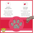 Natural herbal attractant labeling detail on bag