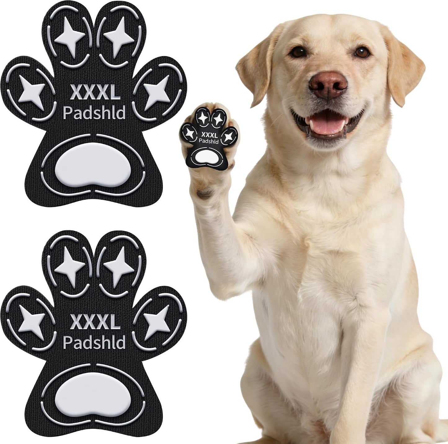 Dog Paw Protectors, Anti Slip Paw Pads for Dogs - Traction Grips for Senior Dogs & Puppies on Hardwood Floors, Paw Stickers for Dog Feet with Secure Grip 6 Sets (24 Pcs) S - Image 9
