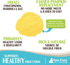 Organic pure pumpkin powder supplement for pet diarrhea relief