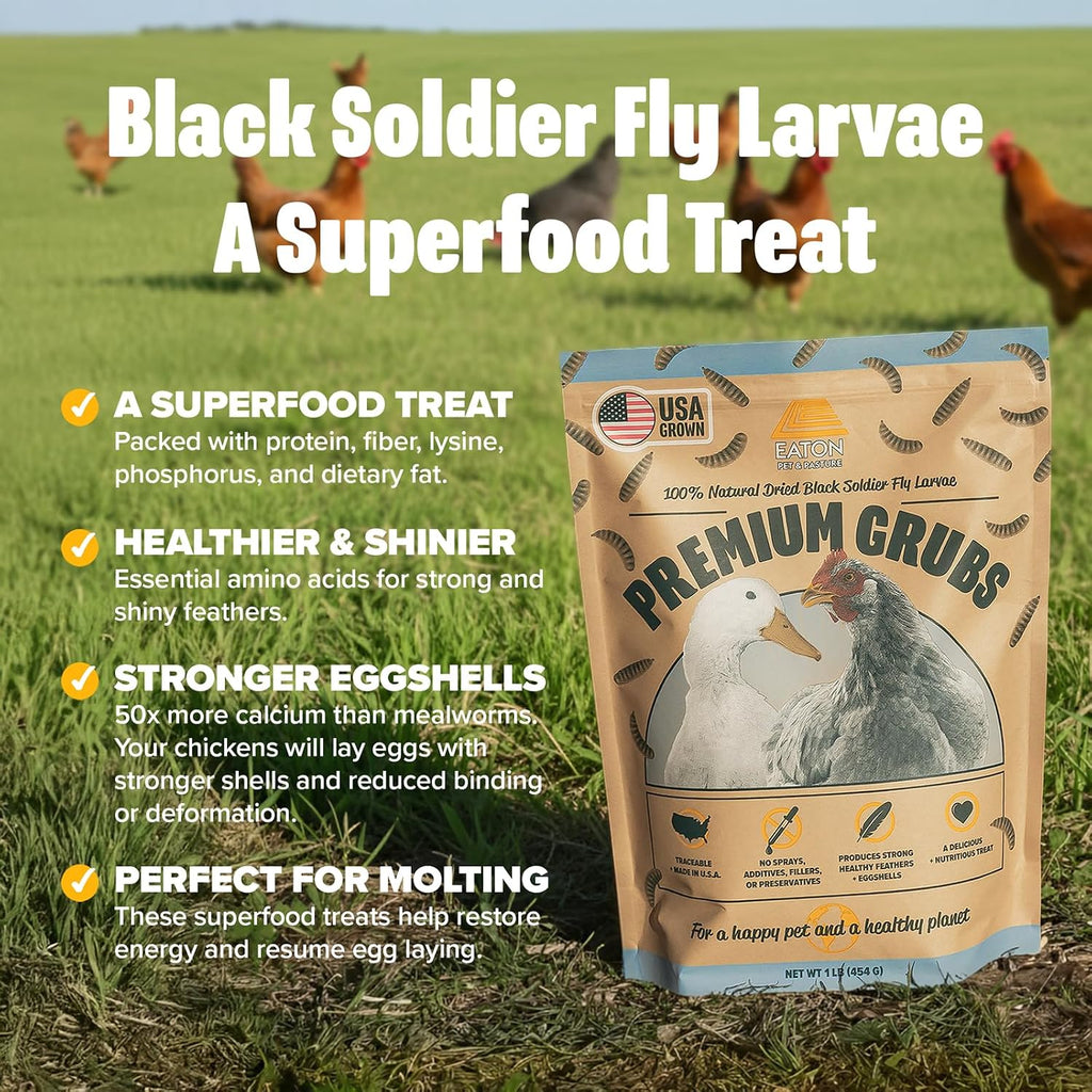 Eaton Pet And Pasture poultry treats nutritional label detail