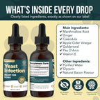 Premium imported USA dog supplement bottle for fungal ear infection care