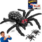 Nurcazo wall climbing spider remote control toy black front view