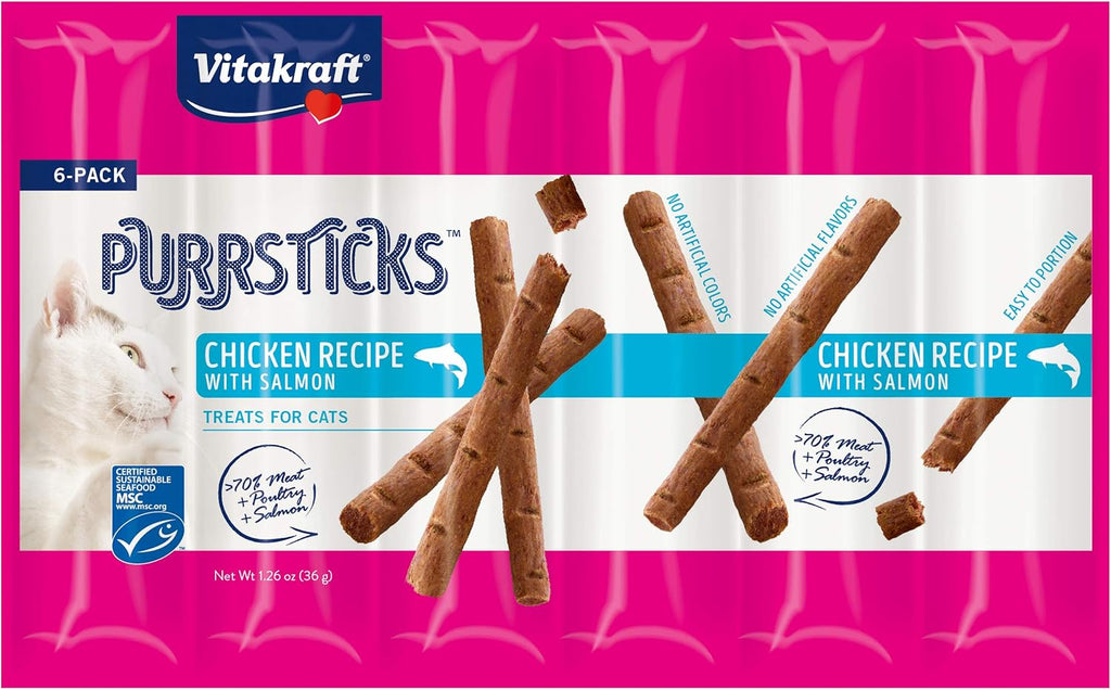 Vitakraft PurrSticks Meaty Cat Sticks - Chicken - Segmented and Breakable Meatstick - Deliciously Tender, 6 Count (Pack of 1) - Image 13