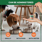 MaxBuddy pet multivitamin liquid formula packaging detailing joint support benefits