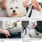 Universal pet car seat belt clip mechanism