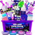 Original Stationery Galaxy Slime Kit front view of premium DIY space craft set for kids.