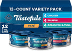Blue Buffalo Tastefuls Flaked Adult Wet Cat Food Variety Pack (Tuna, Chicken, Fish & Shrimp), Natural Ingredients Enhanced with Vitamins, Minerals & Other Nutrients, 5.5-oz. Each (24 Cans) - Image 15