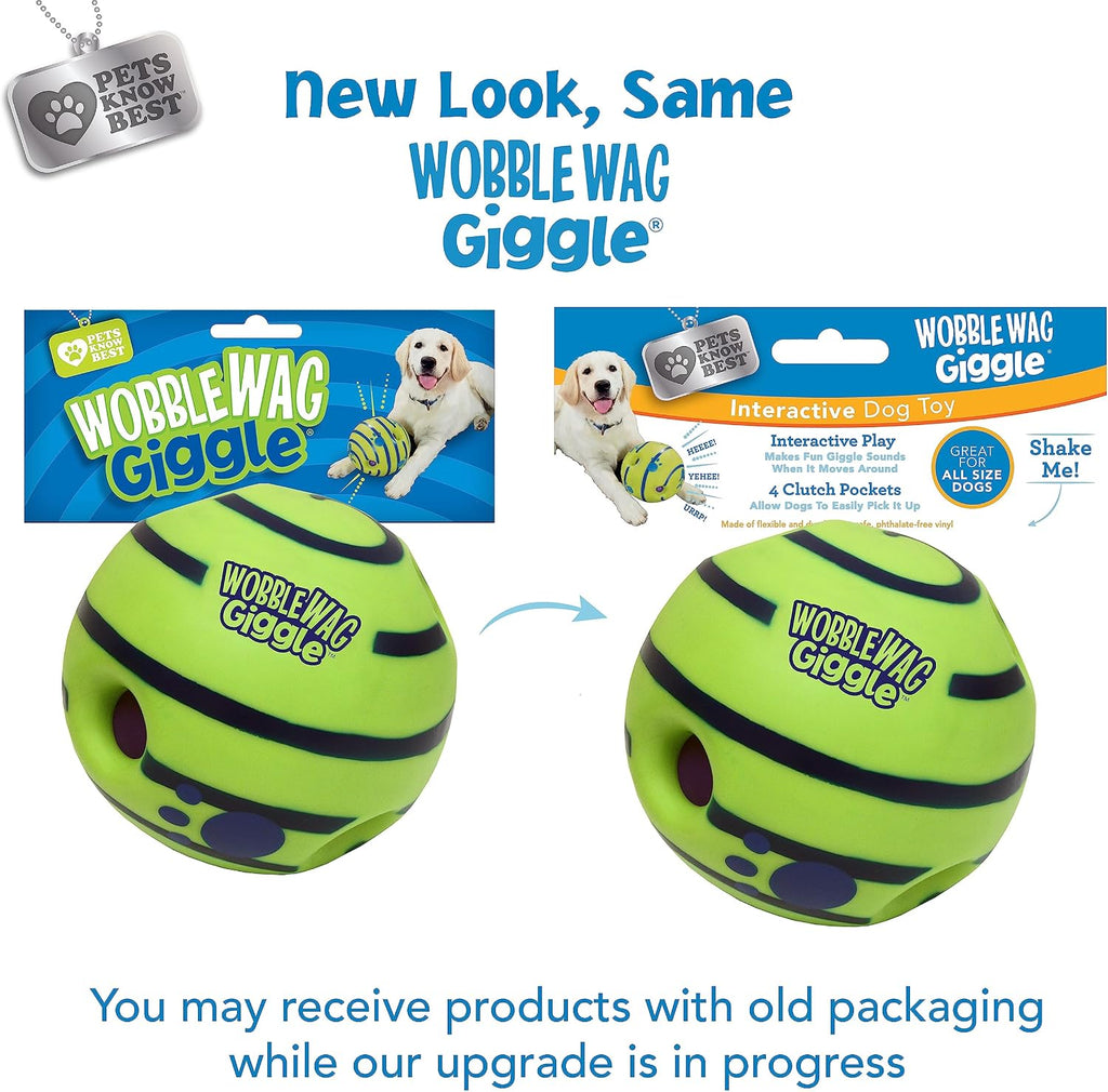 Wobble Wag Giggle Ball, Interactive Dog Toy, Fun Giggle Sounds When Rolled or Shaken, Pets Know Best, As Seen On TV - Image 9