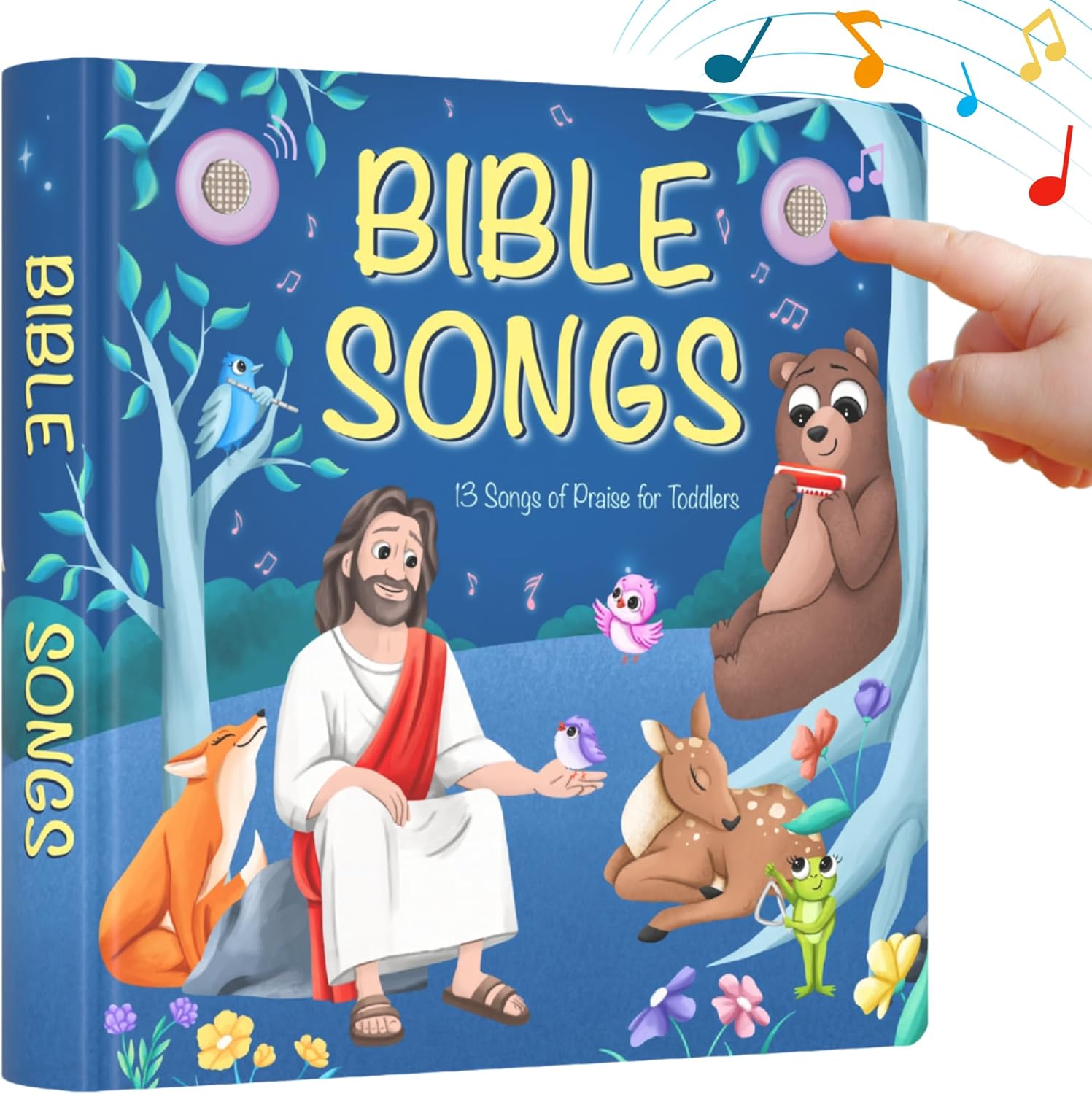 Learning Bugs Christian Bible Songs front cover interactive musical book