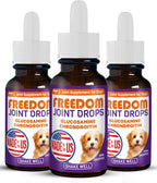 Freedom Joint Drops for Dogs with Hyaluronic Acid, MSM, Glucosamine, & Chondroitin, All Natural Liquid Joint Supplement for Dogs for Pain Relief, Mobility and Hip Support, 30 ml Dropper - Image 10