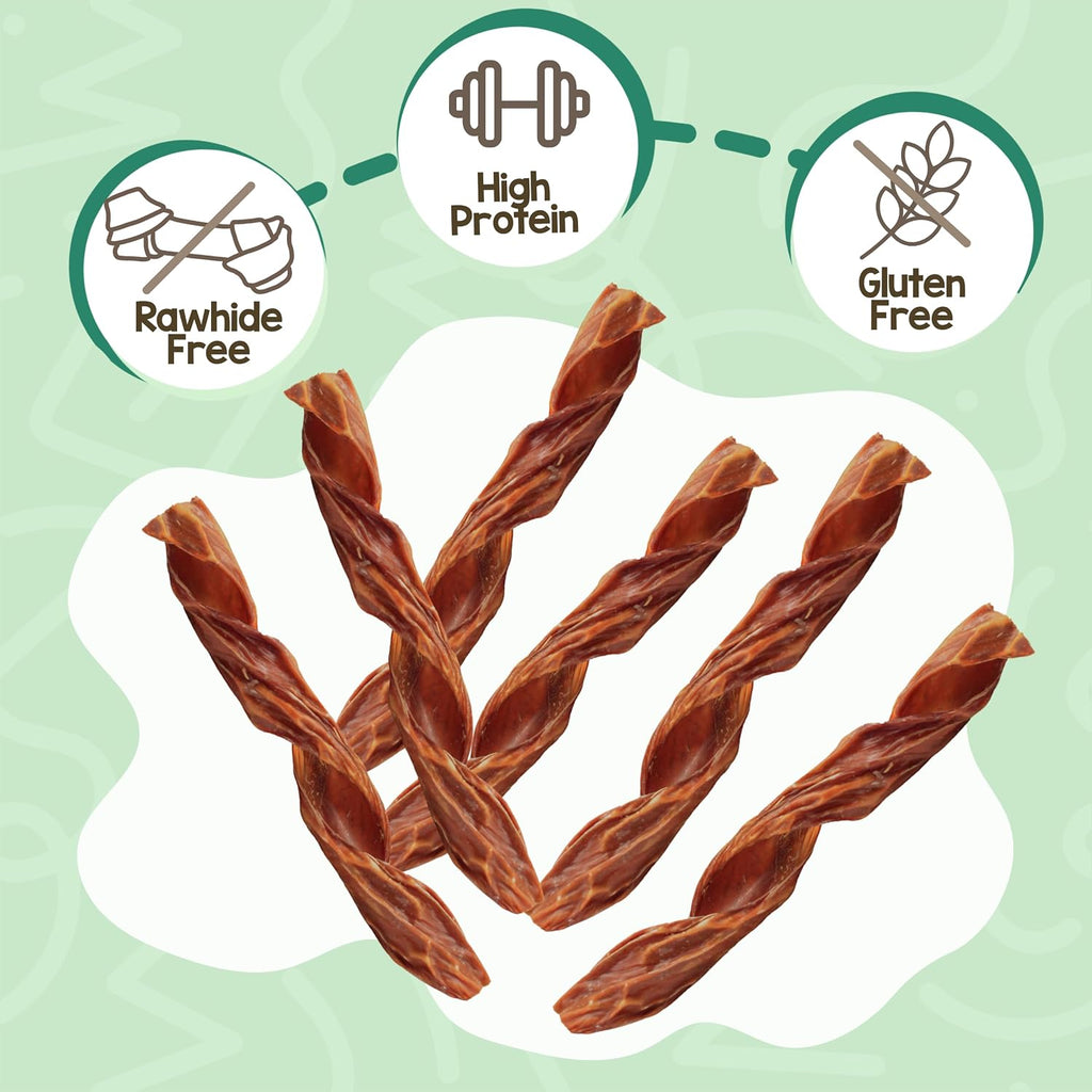 Natural beef gullet springs spiral shape for dogs
