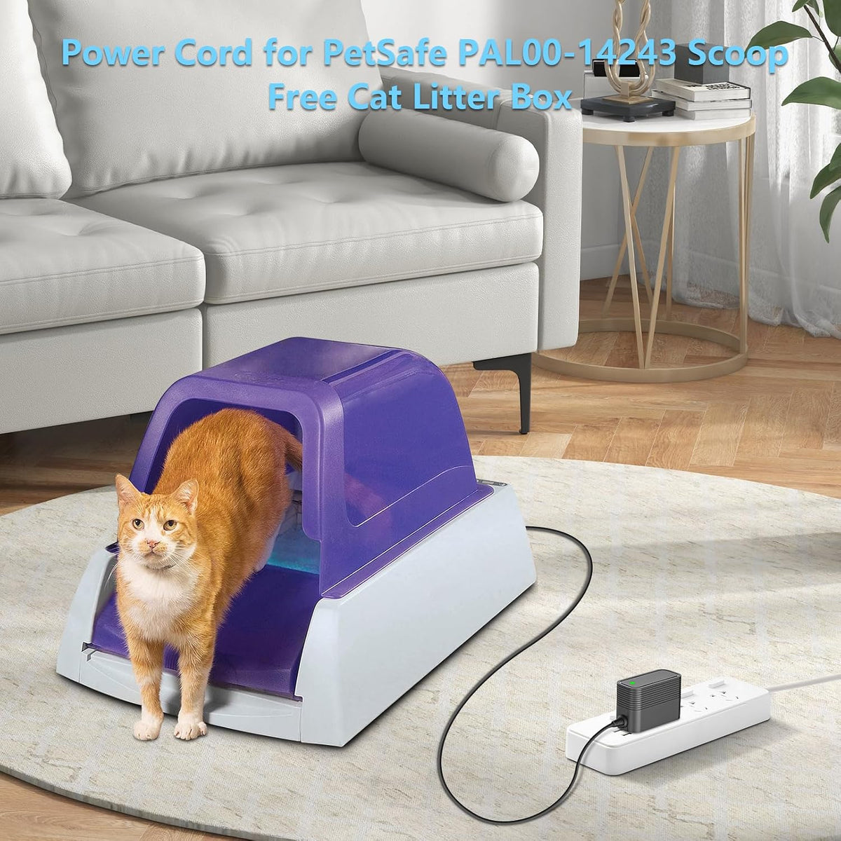Packaging of Iokofjoa replacement power adapter for electronic litter box