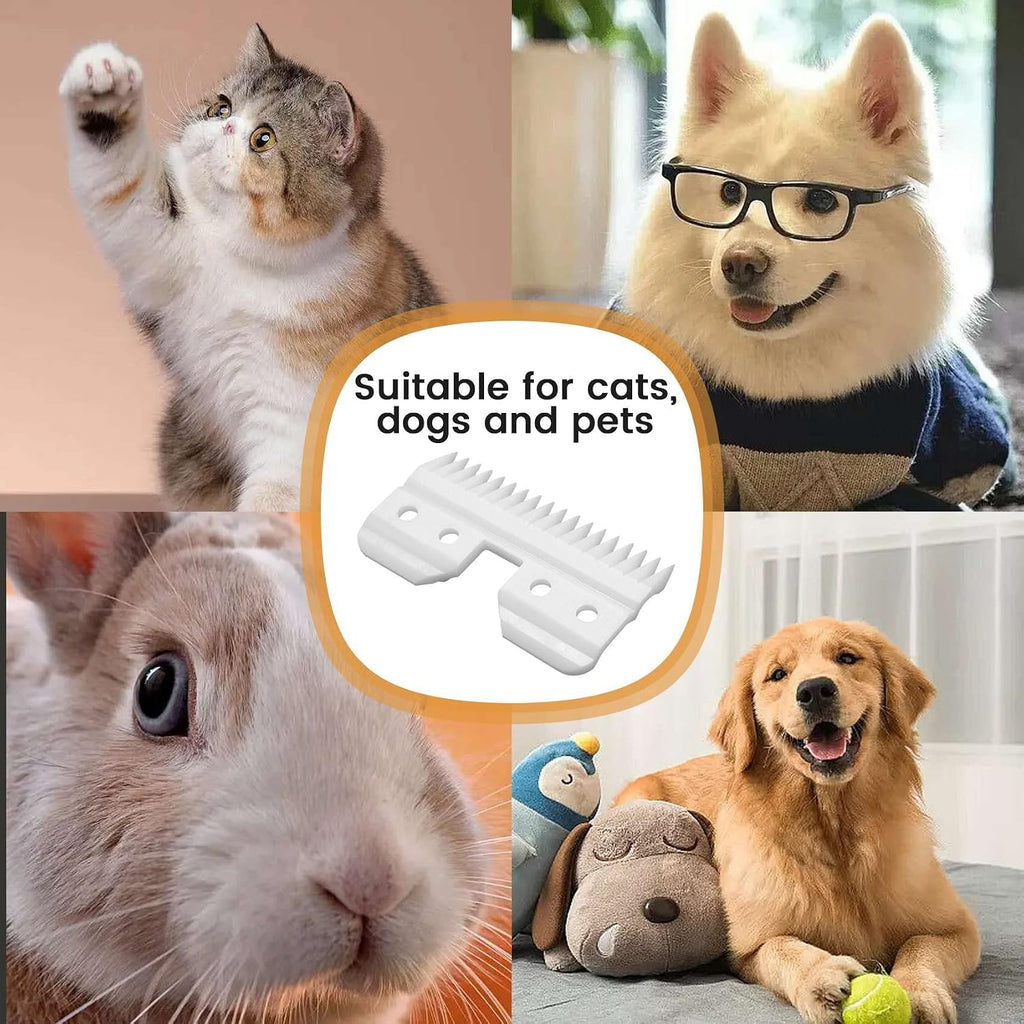 Professional grade ceramic blade pack for dogs and cats coat maintenance.