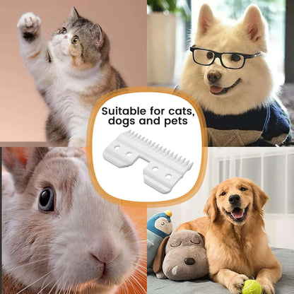 Professional grade ceramic blade pack for dogs and cats coat maintenance.
