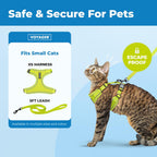 Adjustable step in cat vest harness with secure buckle closure