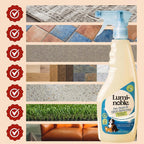 Natural citrus scent enzyme cleaner targeting tough cat pee stains on carpet.