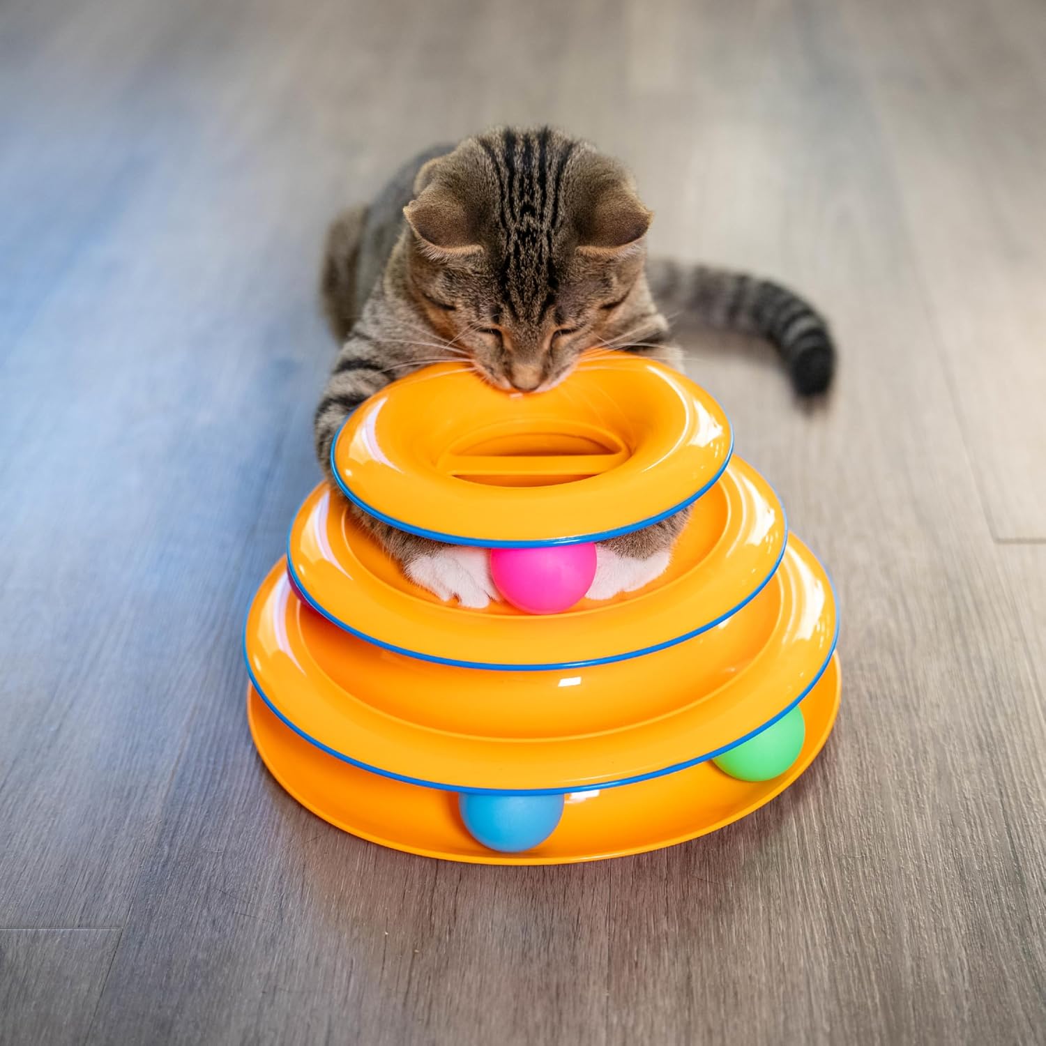 Premium Catstages brand six piece set of replacement track balls for all breed sizes.