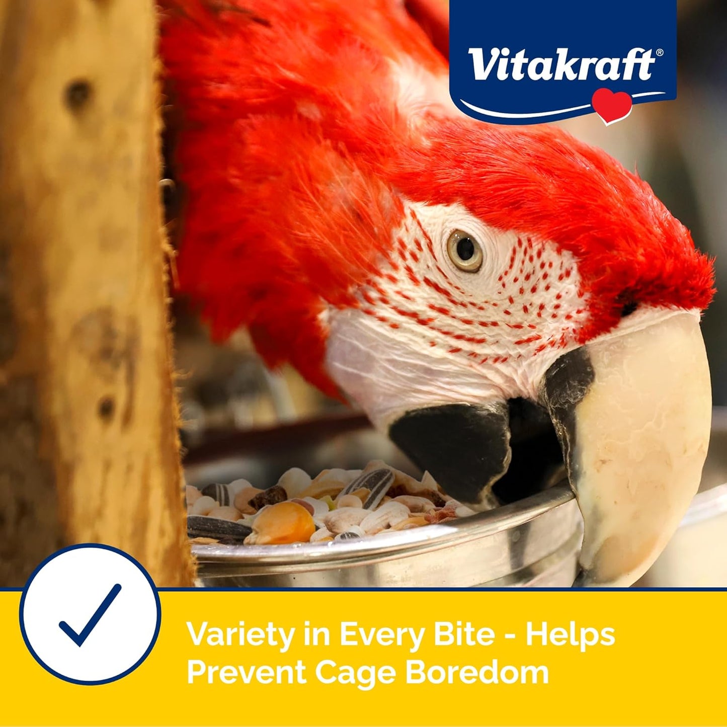 Vitakraft premium bird seed mix texture