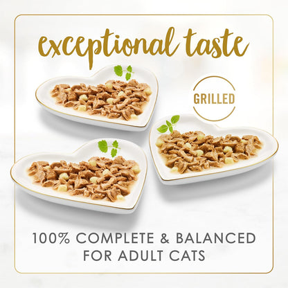 Purina Fancy Feast Delights with Cheddar grilled turkey can detail